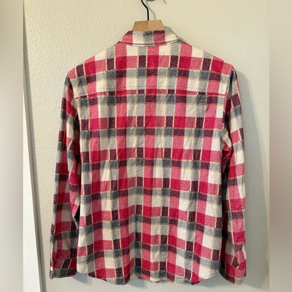 Re/Done Flannel Plaid Print Long Sleeve Shirt XS - Picture 5 of 9